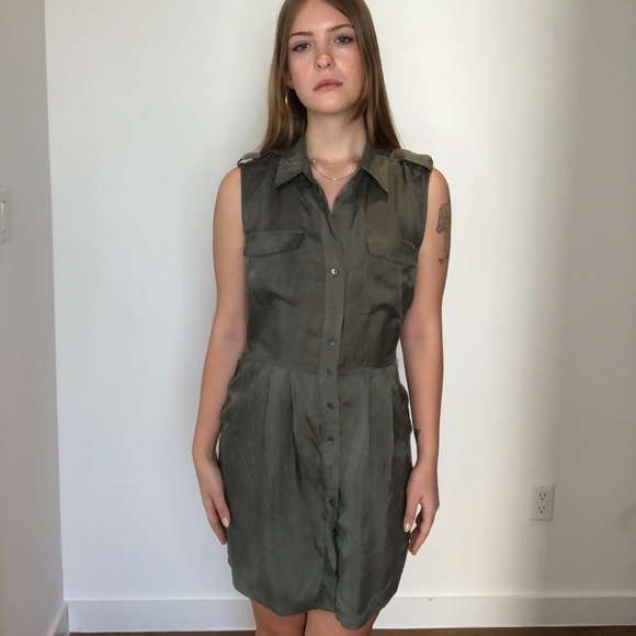 L'Agence Casual Haki dress in very good condition - Picture 1 of 3